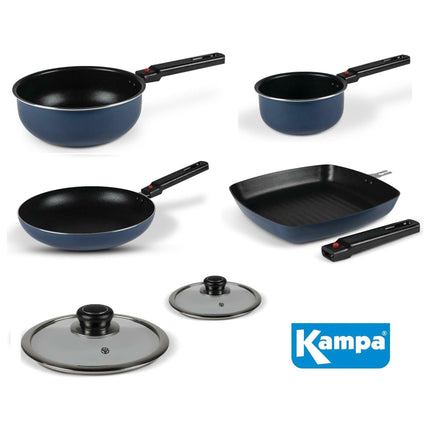 6pcs/set Kitchen Camping Kitchenware Pots and Pans Non Stick
