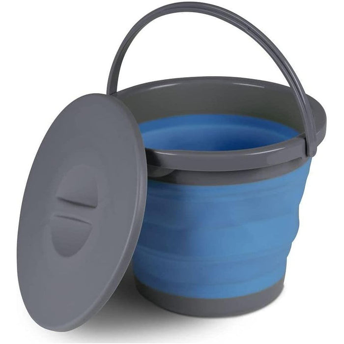 Kampa Collapsible Bucket With Lid 5L UK Camping And Leisure