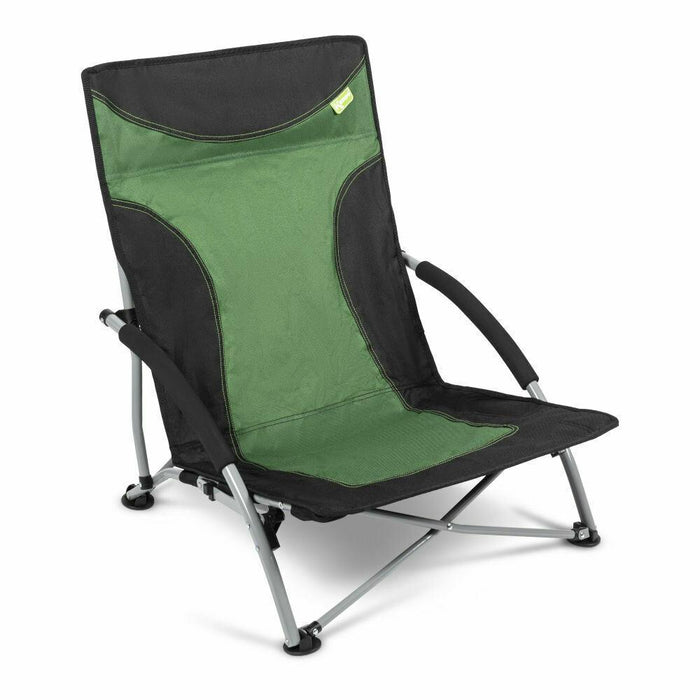 Kampa Sandy Low Level Folding Camping Beach Chair Fern Green UK Camping And Leisure