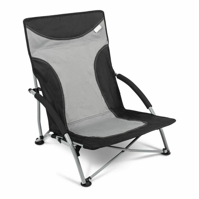Kampa Sandy Low Level Folding Camping Beach Chair Fog Grey - UK Camping And Leisure