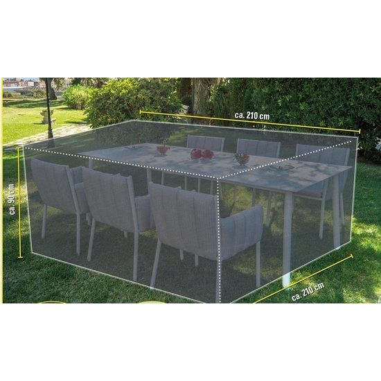 Kinzo Garden Set Furniture Cover Table & Chairs 210 X 210 X 90 Cm Polyester Kinzo - UK Camping And Leisure