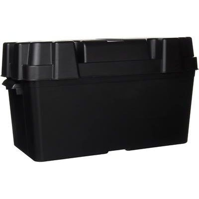 Large 110Ah Leisure Battery Box Enclosure Cover & Strap Motorhome Caravan Camper PLS - UK Camping And Leisure