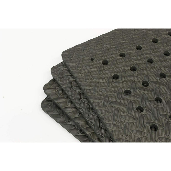 Leisure Black Padded Eva Foam Floor Mat Tiles for Awnings Tents Gyms & Marquees Leisurewize - UK Camping And Leisure