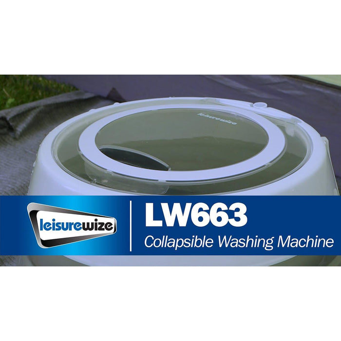 Leisurewize Portable Collapsible Washing Machine 230v Mains Camping Caravan Motorhome Leisurewize - UK Camping And Leisure