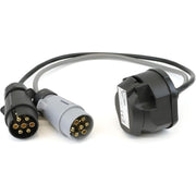 Leisurewize Twin Electric Car to Caravan Adaptor 13-Pin to 7-Pin LW654 Leisurewize - UK Camping And Leisure