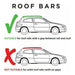 Locking Universal Aluminium Car Roof Bars Cross Rack 1.2M For Raised Rails 90kg UK Camping And Leisure