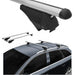 Locking Universal Aluminium Car Roof Bars Cross Rack 1.35M For Flush & Raised Rails 75kg Maypole - UK Camping And Leisure