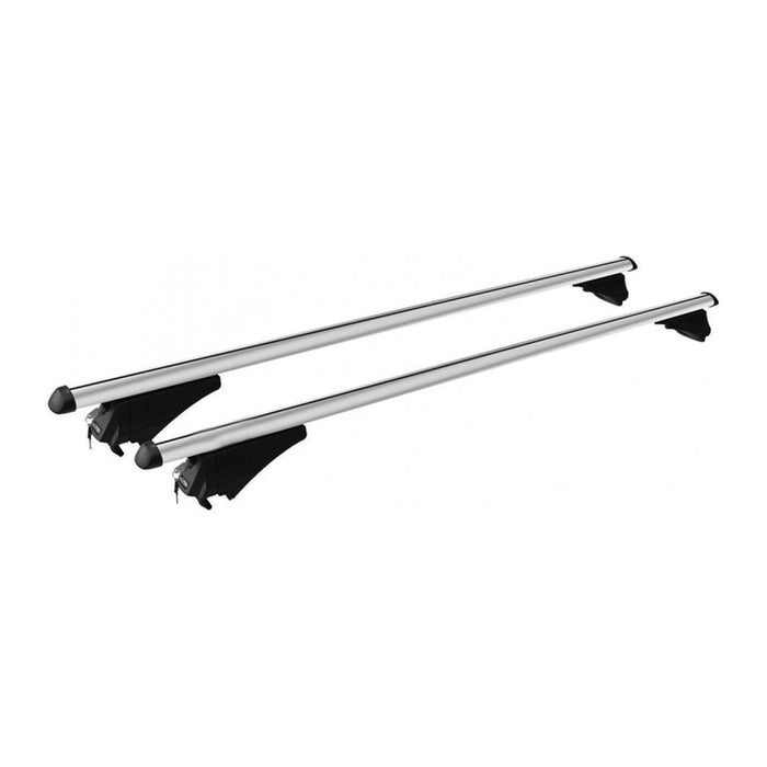 Locking Universal Aluminium Car Roof Bars Cross Rack 1.35M For Flush & Raised Rails 75kg UK Camping And Leisure