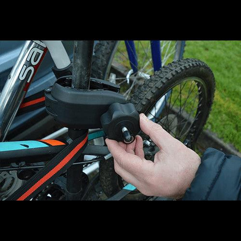 M-Way Towball Mounted Car Rear Tow Bar Cycle Holder 2 Bike Carriers with Electrics Maypole - UK Camping And Leisure
