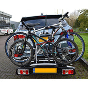 M-Way Towball Mounted Car Rear Tow Bar Cycle Holder 2 Bike Carriers with Electrics Maypole - UK Camping And Leisure
