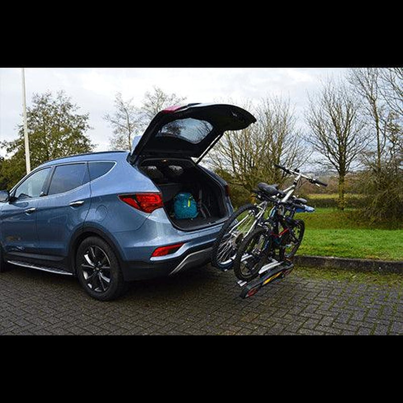 M-Way Towball Mounted Car Rear Tow Bar Cycle Holder 2 Bike Carriers with Electrics Maypole - UK Camping And Leisure