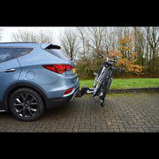 M-Way Towball Mounted Car Rear Tow Bar Cycle Holder 2 Bike Carriers with Electrics Maypole - UK Camping And Leisure