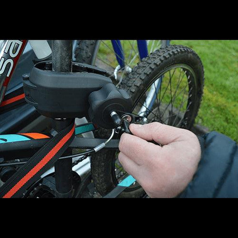 M-Way Towball Mounted Car Rear Tow Bar Cycle Holder 2 Bike Carriers with Electrics Maypole - UK Camping And Leisure