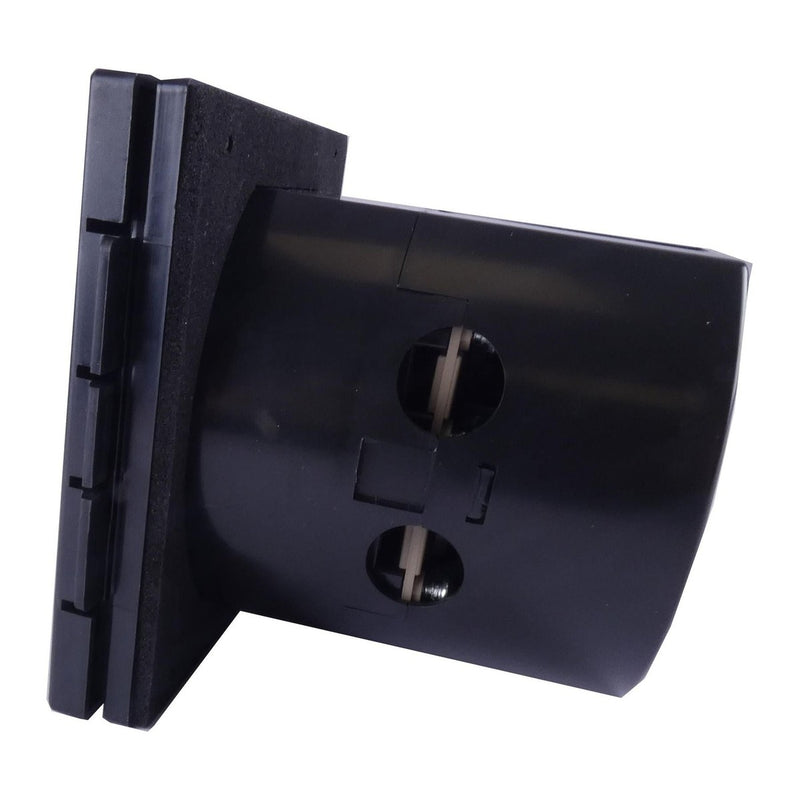 Mains 230V 16A Flush Hook Up Socket Caravan Motorhome Camper Van RV Black Powerpart - UK Camping And Leisure