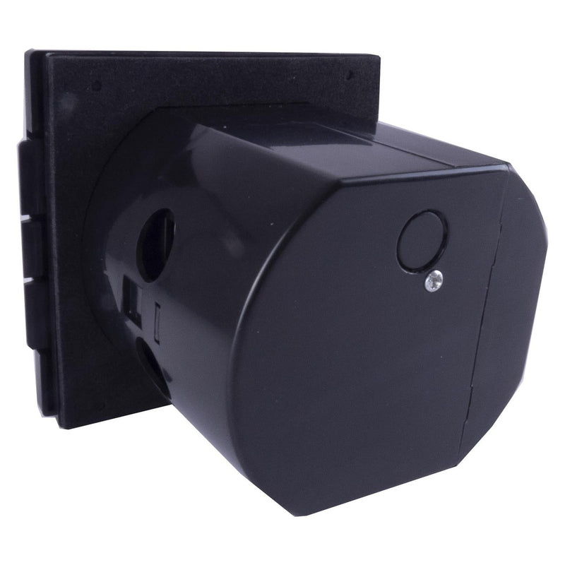 Mains 230V 16A Flush Hook Up Socket Caravan Motorhome Camper Van RV Black Powerpart - UK Camping And Leisure