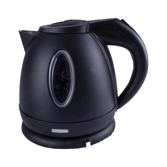 Matte Black Low Power 1.2L 750W Cordless Kettle Powerpart - UK Camping And Leisure