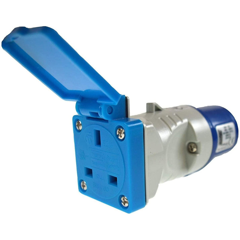 Maypole 230V 16A Caravan Plug To BS Socket Adaptor Maypole - UK Camping And Leisure