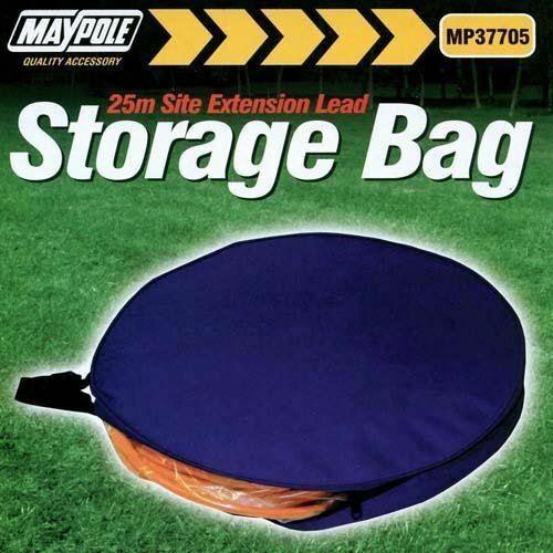 Maypole 25m Caravan Site Extension Lead Storage Bag Zipped Cable Storage Bag UK Camping And Leisure