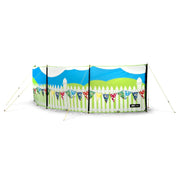 Maypole 3 Panel Poled Windbreak Summer Days 5m x 1.4m Maypole - UK Camping And Leisure