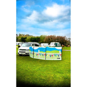 Maypole 3 Panel Poled Windbreak Summer Days 5m x 1.4m Maypole - UK Camping And Leisure