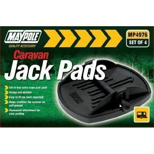 Maypole 4 x Universal Caravan Jack Pads Set Wheel Foot Leg Support Stop Leveller UK Camping And Leisure