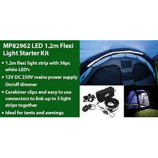Maypole Awning Poles LED (720 Lumens) Flexi Light Lamp 1.2m Starter Kit MP82962 UK Camping And Leisure