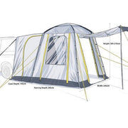 Maypole Broadway Poled Tailgate Awning for Campervan Maypole - UK Camping And Leisure