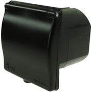 Maypole MP5985B 240V 16Amp Mains Flush Fit Socket- Caravan Inlet Black Maypole - UK Camping And Leisure