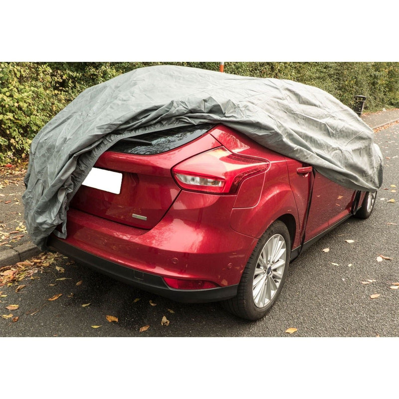 Maypole MP9871 Large Breathable Water Resistant Fabric Car Full Cover UpTo 16ft UKB4C - UK Camping And Leisure