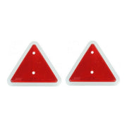 Maypole Red Triangle Reflector Screw Fit Lorry Trailer Caravan Horsebox x 2 Maypole - UK Camping And Leisure