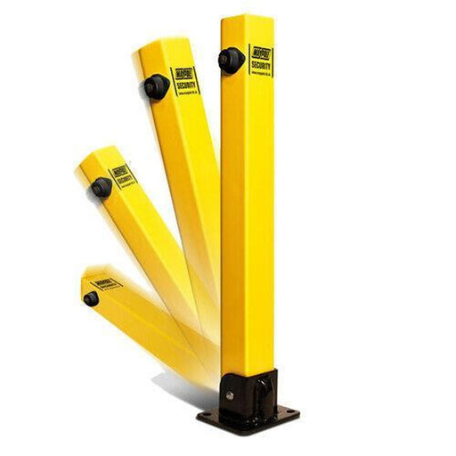 Maypole Square Security Parking Post Fold Down Bollard Lock Driveway Car Park Maypole - UK Camping And Leisure