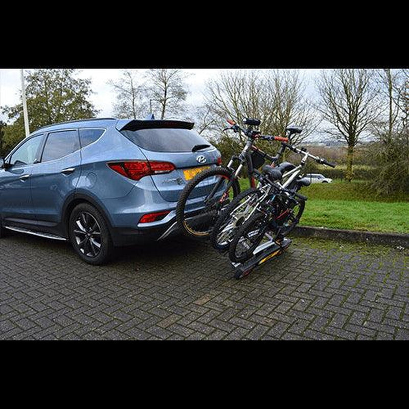Maypole Towball Mounted Car Rear Tow Bar Cycle Holder 3 Bike Carriers 45kg Load Maypole - UK Camping And Leisure