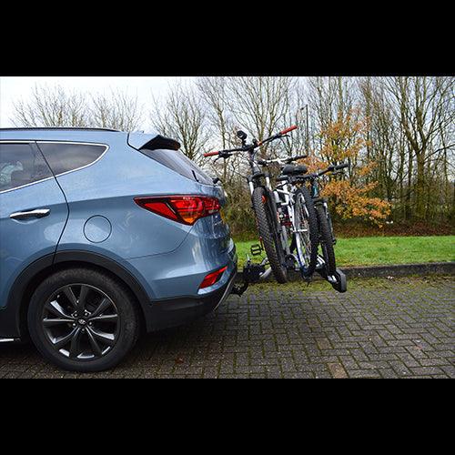 Maypole Towball Mounted Car Rear Tow Bar Cycle Holder 3 Bike Carriers 45kg Load UK Camping And Leisure