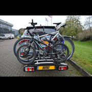 Maypole Towball Mounted Car Rear Tow Bar Cycle Holder 3 Bike Carriers 45kg Load Maypole - UK Camping And Leisure
