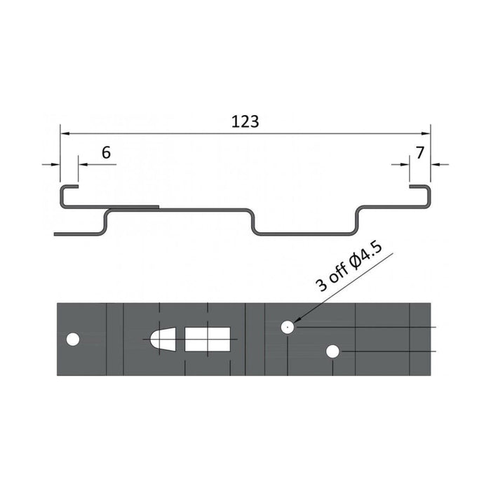 Maypole Trailer Number Plate Stainless Steel Spring Clips Holder Car Caravan Maypole - UK Camping And Leisure