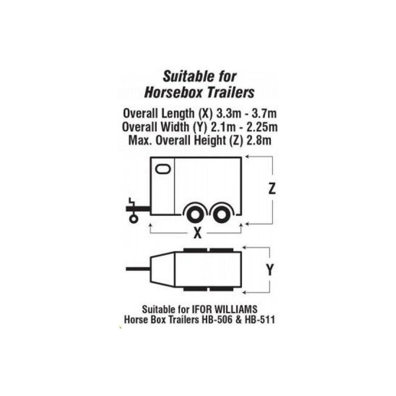 Maypole Waterproof Breathable Full Horse Box Trailer & tow hitch Cover MP6595 Maypole - UK Camping And Leisure