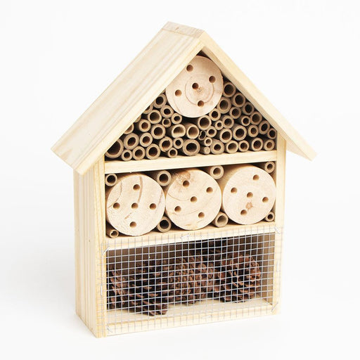 Medium 25X10X30Cm Wooden Insect Hotel Garden Bug House Bee Butterfly Shelter UK Camping And Leisure