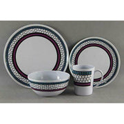 Melamine Honeycomb 16pc 100% Melamine Dinner Set For Caravan Camping Leisurewize - UK Camping And Leisure