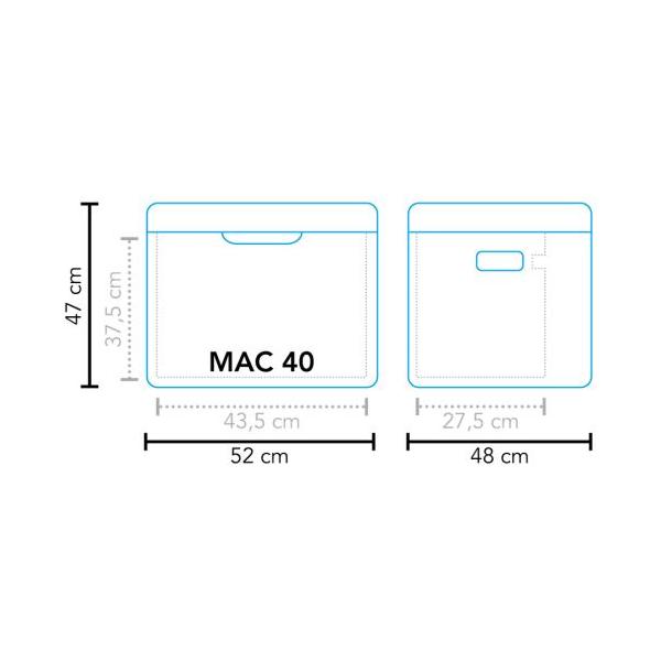 Mestic Absorption Cool Box 42 Litre MAC-40 AC/DC 12V/230V and Gas Mestic - UK Camping And Leisure
