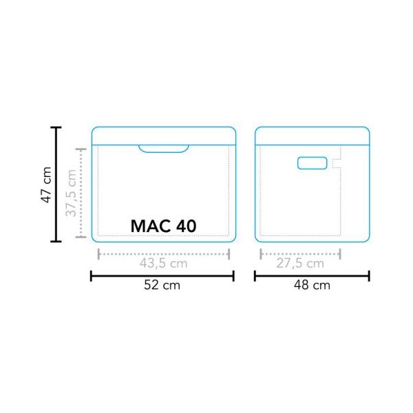 Mestic Absorption Cool Box 42 Litre MAC-40 AC/DC 12V/230V and Gas UK Camping And Leisure