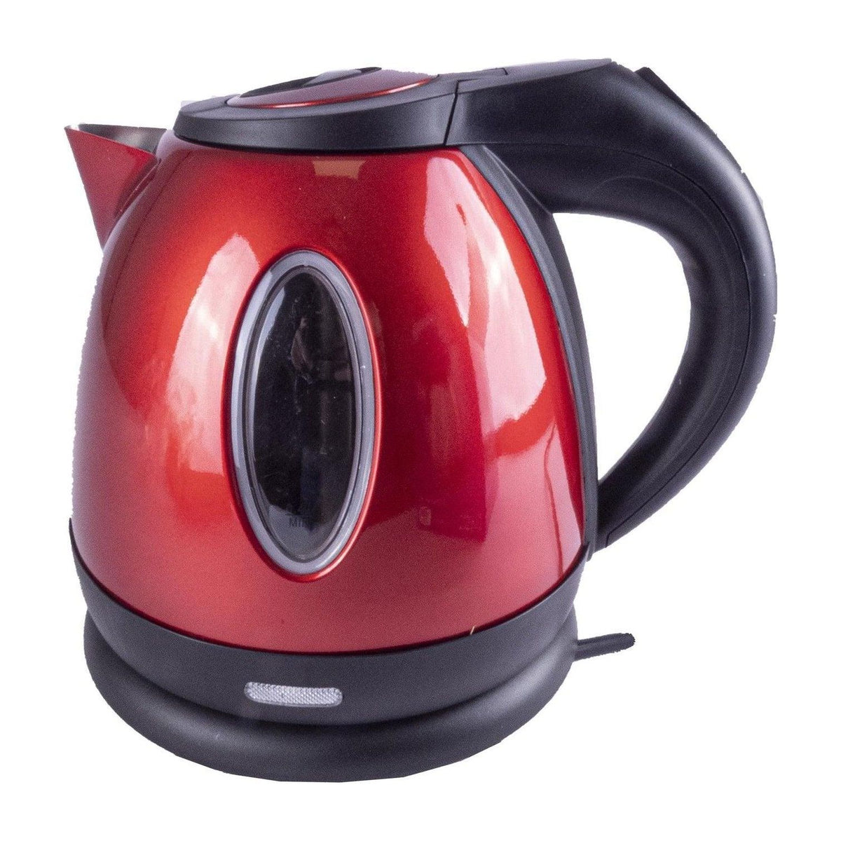 Metallic Red Compact Low Power 1.2L 750W Cordless Kettle Caravan Campe UK Camping And Leisure