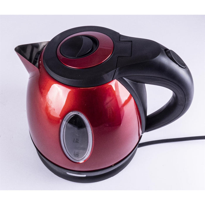 Cordless Kettle Low Voltage Camping Kettle Metallic Red Compact