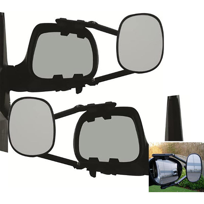 MGI Steady XL Towing Mirror Flat Twinpack Milenco - UK Camping And Leisure