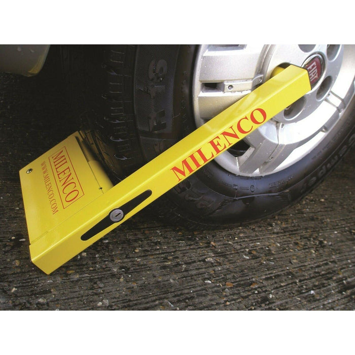 Milenco Compact Wheel Clamp with Storage Bag UK Camping And Leisure