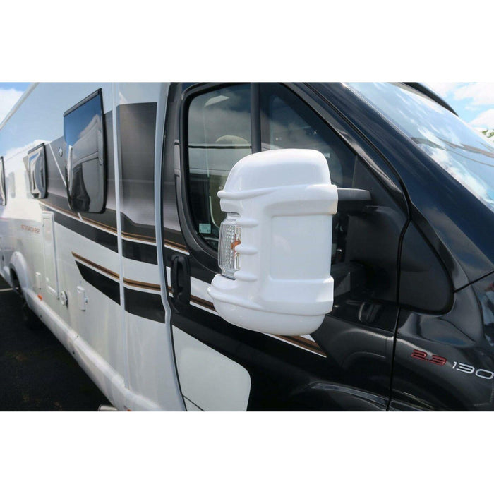 Milenco Mirror Protectors Ducato Boxer Relay Long Arm White Pair (new Model) UK Camping And Leisure