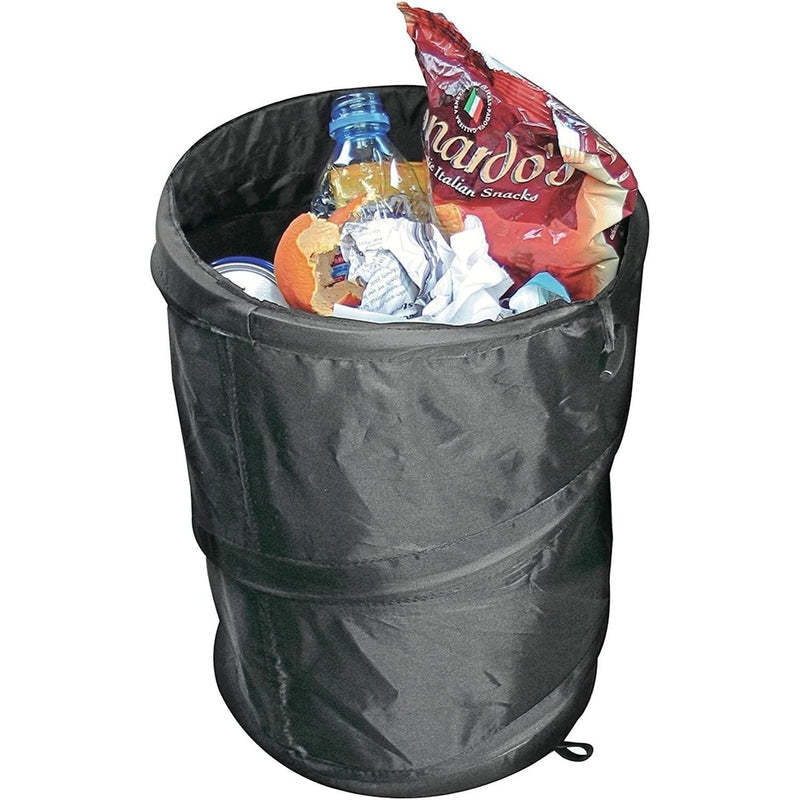 Mini Bin Pop Up Black Storage Dustbin UK Camping And Leisure - UK Camping And Leisure