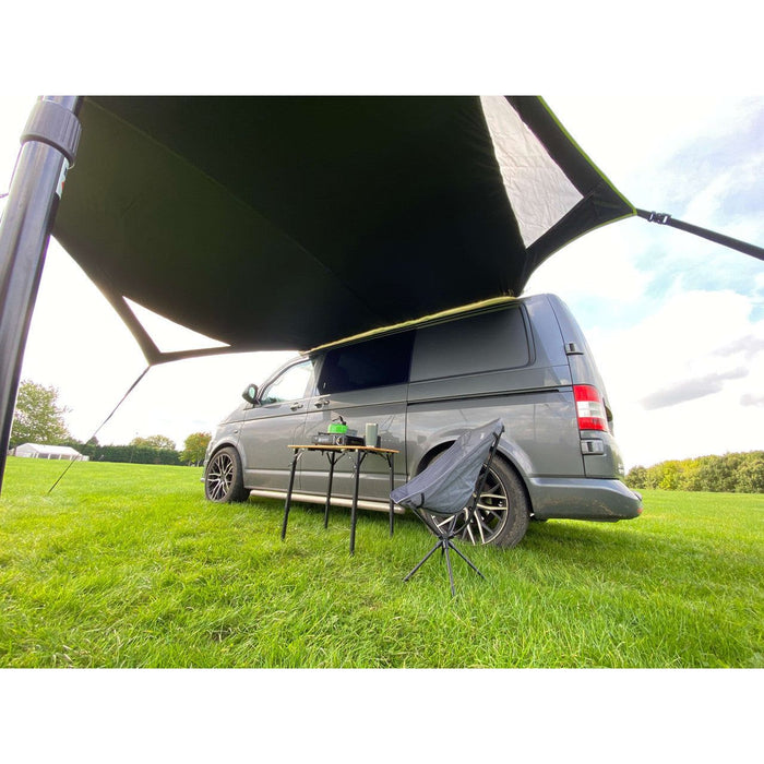 Olpro Modern Shade Canopy (Charcoal & Lime) Olpro - UK Camping And Leisure