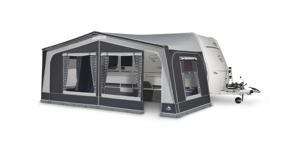 Dorema Monza 240 De Luxe Caravan Charcoal Awning Dorema - UK Camping And Leisure