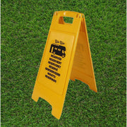 Motorhome Reserved Pitch Sign Campervan Pitch Reserved Sign Yellow Multi Language Leisurewize - UK Camping And Leisure