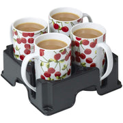 Muggi Multi Cup & Mug Holder Black Motorhome Caravan Boat Home Office Muggi - UK Camping And Leisure